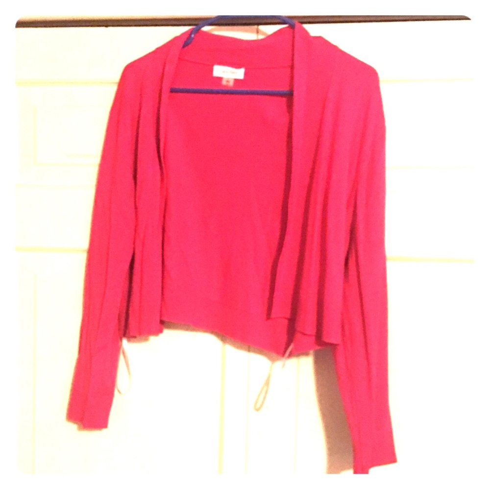 Beautiful hot pink sweater.